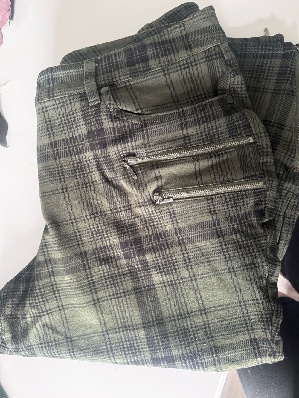torrid Olive Green Plaid pants